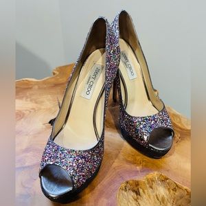 Jimmy Choo all glitter size 38 shoe